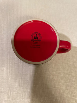Disney Minnie Mouse Polka Dot Bow Mug Disney Parks Signed Red Black White RSV