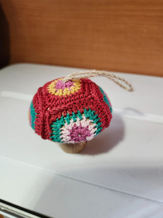 Wood and crocheted mushrooms RCD