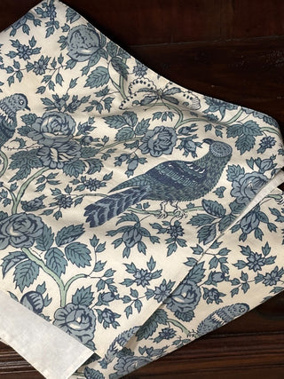 Blue Birds/Floral Table Runner NM MTS