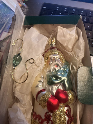 Vintage polish blown glass ornament Christmas tree #62 VV MTS|139972