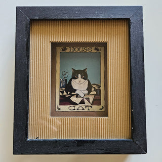 House Cat - Cat Shadowbox - Framed Art (BRI) - MTS|109413