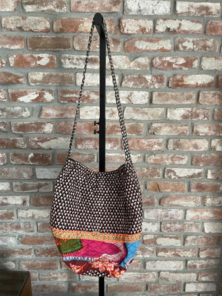 Sofia Patchwork Hobo Bag 00800625 RSV|90409