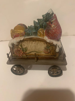 Vntg Christmas train 3 piece MTS|136138