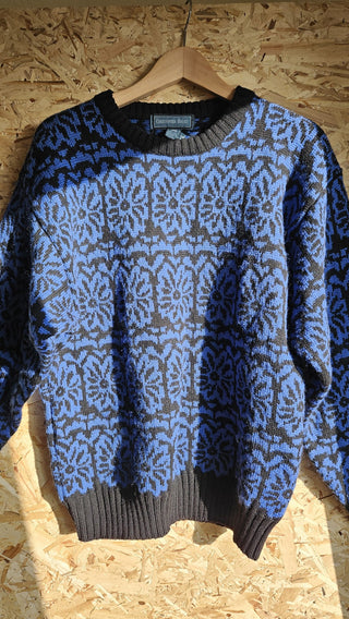 Vintage 80's - Christopher Haynes Norweigan Blue Wool Sweater (M) (BRI) - MTS|142250