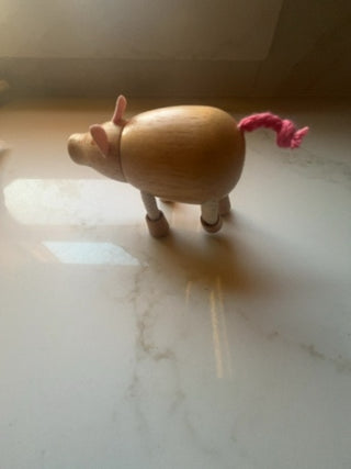 Little wooden pig