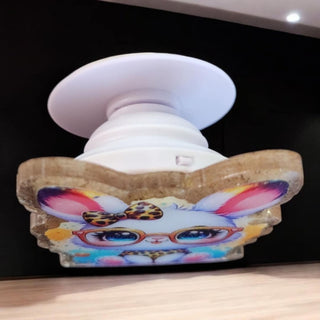 Phone/Kindle Grip: Cute Bunny with Glasses RSV|84614