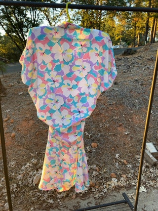 Vintage 80’s Diamonds USA 2 Piece Floral Sz M
