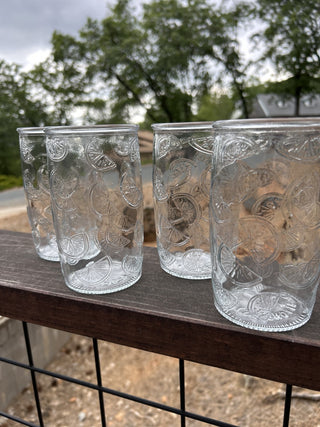 12F Home Essentials & Beyond - Glass Cups / Glassware - 'Oranges' - Set Of 4 - 5.5” RSV|68915
