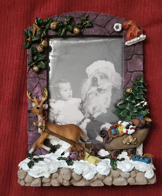 Light Up 5'x7' Christmas Photo Frame, Twinkle, 2AA batteries included, Resin, RSV|121079