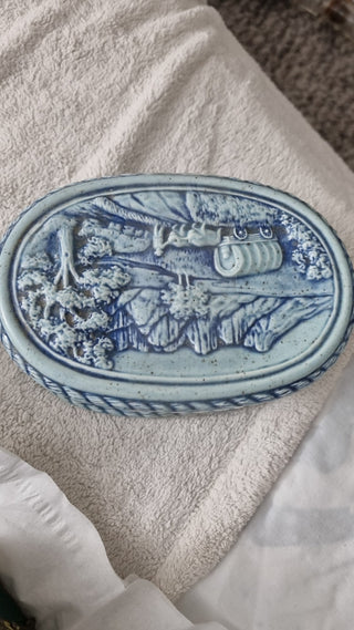 VTG oval ceramic Hershey's trinket box