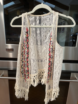 Full Tilt Crochet Vest S/M 00870225 RSV|48311