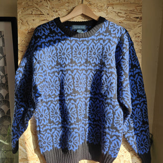 Vintage 80's - Christopher Haynes Norweigan Blue Wool Sweater (M) (BRI) - MTS|142249