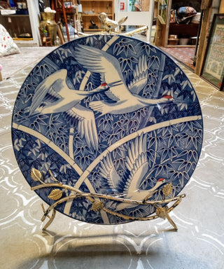 MW Blue Crane Plate|77338