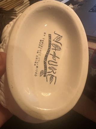 Tabletops Unlimited Gallery White Ceramic Gravy Boat - Harvest Nature #62 VV MTS|129482