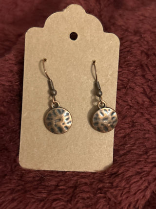 Small round dangle earring