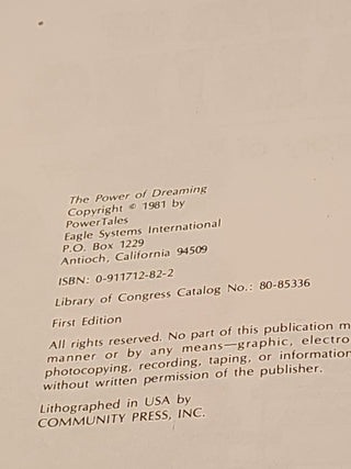 Book 1981 Power of Dreaming- Walt Disney|78208