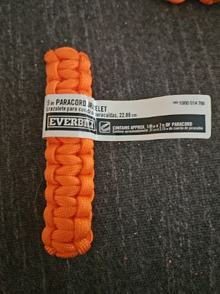MTS-RM826-Paracord Braclet Orange