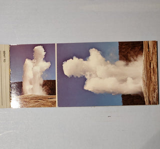 Vtg Yellowstone Postcard Book RSV