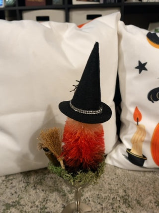 Witch Bottle Brush Tree Halloween Décor