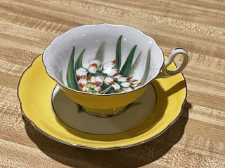 Vtg Merit Occupied Japan Floral Cup & Saucer--SP RCD