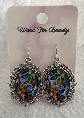 ornate oval earrings RSV