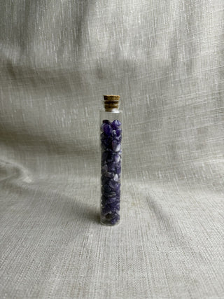 Amethyst Chips in a Vial