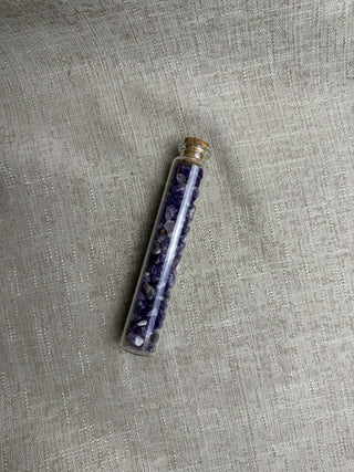 Amethyst Chips in a Vial