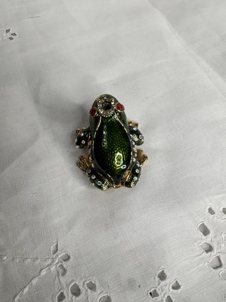 Jeweled Frog Prince Trinket Box RSV|107175
