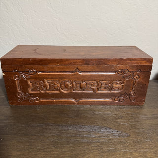 Vintage Wooden Recipe Box MTS|81683