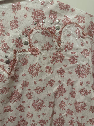 Ariat Women's Floral & Rhinestone Shirt Size XXL /TTG