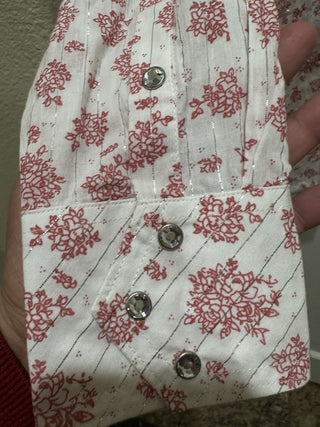 Ariat Women's Floral & Rhinestone Shirt Size XXL /TTG