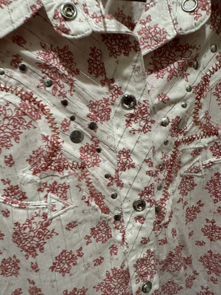 Ariat Women's Floral & Rhinestone Shirt Size XXL /TTG
