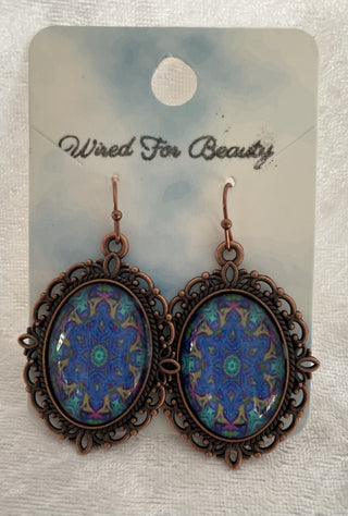 ornate oval earrings RSV