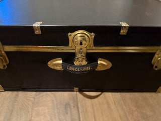 Concourse steamer trunk  Brass locks and accents RCD