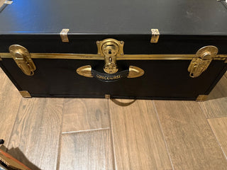Concourse steamer trunk  Brass locks and accents RCD