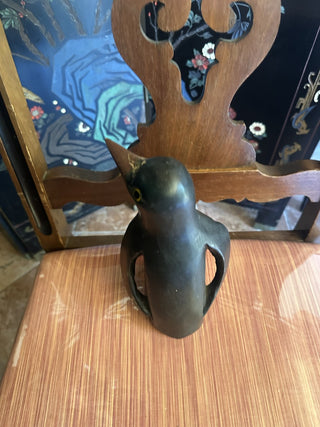 Vintage Hand Carved Penguine Figurine #47 VV|96912
