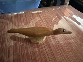 #62 VV Hand Carved Wooden Bird Sculpture Folk Art MTS|62659