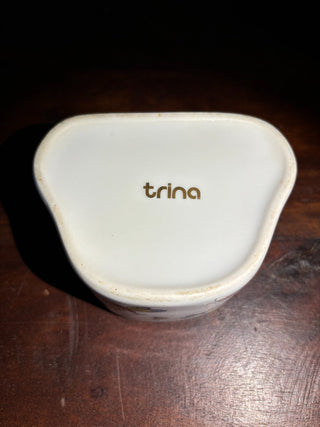Vtg ceramic butterfly trinket dish NM MTS