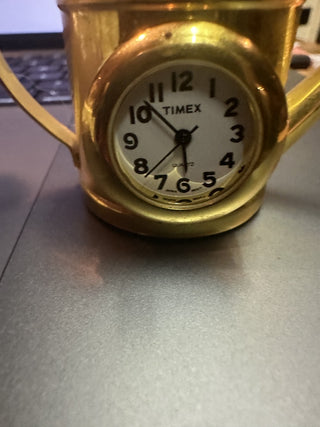 Brass Timex Mini Watering Can Clock #62 VV MTS|72996