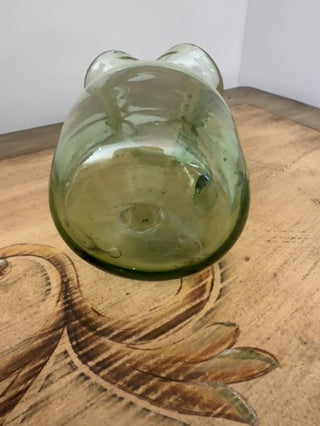 AJ - Green Hand Blown Glass Pitcher