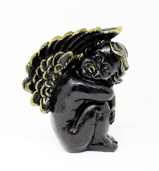 Black Plaster Cherub