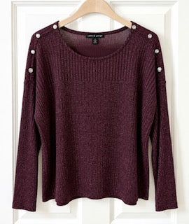 Burgundy Shimmer Top