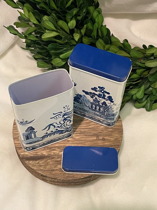 Vintage Blue Willow Spice Tin (1) - RCD|101308