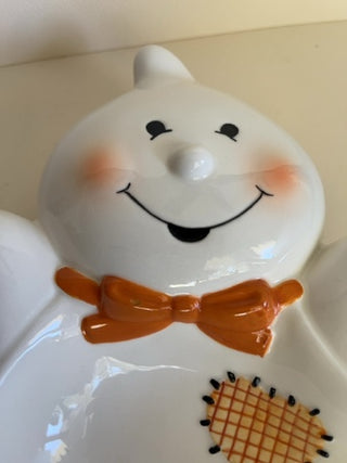Hallmark Ghost Candy Dish with Patchwork Heart