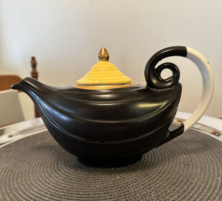 Aladdin Hall Teapot blk yellow|38622