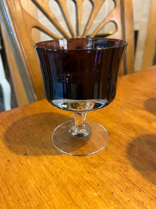 Elegant Deep Purple Cordial or Dessert Goblet RSV