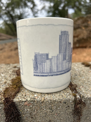#89 Starbucks 2006 City Mug Dallas The Big D Coffee Cup Texas Facts Collectors 18oz GCC MTS|112494