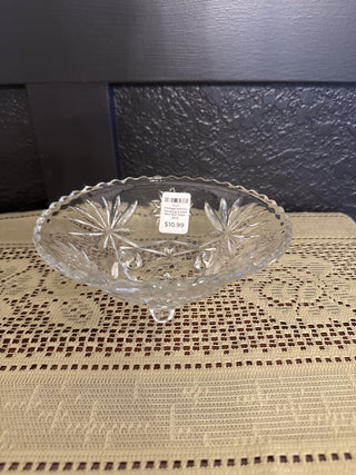 Vintage Anchor Hocking 3 toed Bon Bon Dish-RCD|85430
