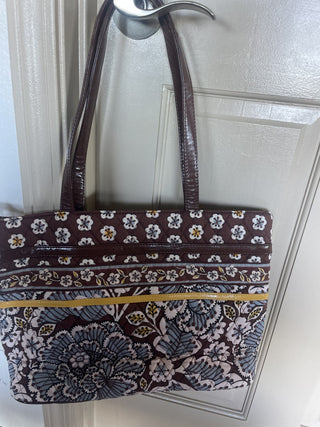 Large Brownw Flowers VERA BRADLEY Bag|96692