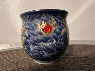 Oriental Blue-Gold Dragon Cup MTS|91359